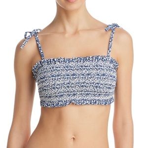 NEW Tory Burch Costa Printed Bandeau Bikini Top